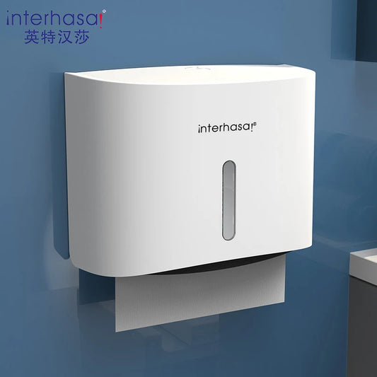 ¡Interhasa! Dispensador de toallas de papel higiénico, porta rollos de papel higiénico, dispensador de toallas de mano, dispensador de pañuelos desechables de lujo para baño y cocina.