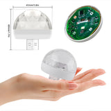 Car DJ RGB Music Sound Colorful LED Mini Mushroom Atmosphere Lights Auto USB-C IOS Holiday Party Karaoke Welcome Decoration 5V