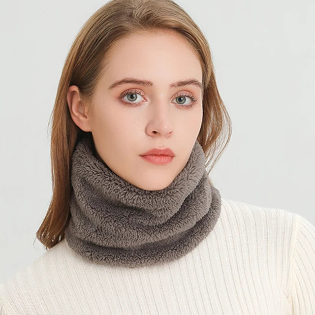 Cashmere quente cor anel cachecol de inverno sólido pelúcia grosso esportes ao ar livre das mulheres dos homens crianças lenço máscara facial completa silenciador
