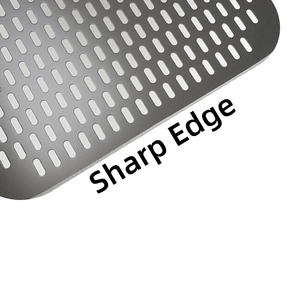 6&12 13 14  Inch Pizza Perforated Shovel Paddle Pizza Oven Turning Peel Hard  Anodized Pizza  Baking Kitchen Tool Spatula