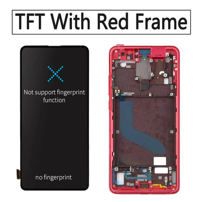 6.53" AMOLED For Xiaomi MI 9T Pro/MI 9T LCD Display Touch Screen Digitizer Assembly With Frame for Xiaomi Redmi K20 Pro /K20 LCD