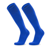 Loogdeel Football Sports Socks Long Knee Cotton Solid Color Kids Legging Stockings Soccer Baseball Ankle Adults Children Socks