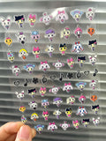 Pvc Super Mini Cartoon Game Patterns Sticker Kawaii Sanrio Kitty Self-adhesive Sticker Waterproof Luggage Tags Nail Stickers