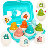 Matching Eggs Toys for Kids 1 2 3Toddlers Montessori Toys Easter Eggs Baby Shape Sorter Games Children Educational Learning Toys