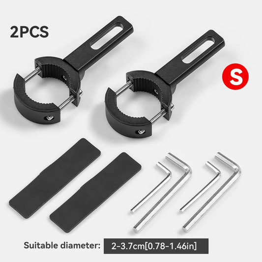 Universal Motor Light Mounting Bracket Auxiliary Light Bar Tube Clamp 22-38/38-64mm for Motorcycle Scooter Mountain Bike ATV UTV