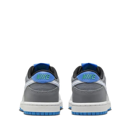 Nike Dunk Low Anti Kick Shock Absorption Low Top Kids Boardshorts Cinza Azul Meados Pequenos Crianças