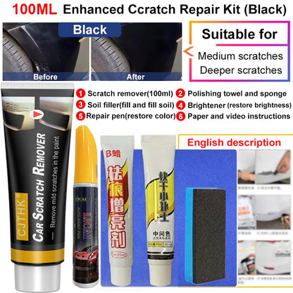 Car Scratch Remover Car Polishing Paste With Sponge Car Body Paint Care Remove Scratch Repair Broken Paint Smooth Car Body