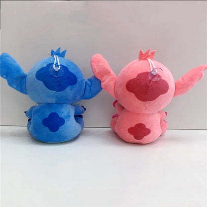 Peluche de Stitch de 20 cm, juguete kawaii de TV, colgante con el mismo párrafo, regalo de cumpleaños para niños, modelos de pareja