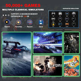 X8 Super 4K HD Game Stick 128GB 50000 Retro Games Dual 2.4G Wireless Controller Portable Plug & Play TV Game Console