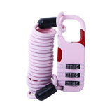 Universal 3-Digit Combination Password Cable Lock Bicycle Accessories Bicycle Lock Cable Lock Security Lock Helmet Lock