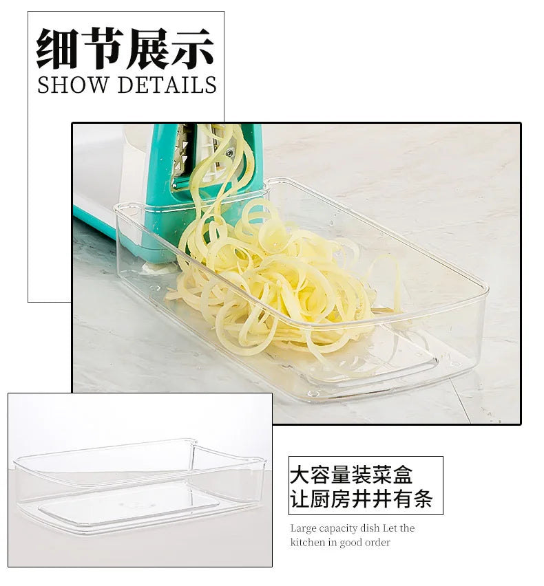 Spiralizer Vegetables Slicer Cheese Vegetable Grater Shredder Zucchini Noodle Maker Spaghetti Spiralizer
