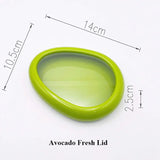 Fruit Vegetable Airtight Fresh Storage Box Lemon Tomato Avocado Preservation Seal Cover Transparent Reusable Kitchen Tools