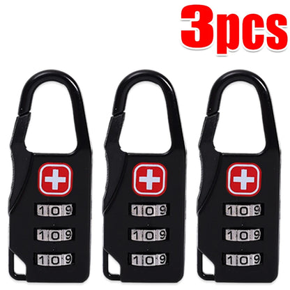 5/1pcs Mini Portable Suitcase Password Locks Anti-theft Lock Buckle Convenient Bag Cabinet Lock Student Dormitory Door Locks