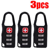 5/1pcs Mini Portable Suitcase Password Locks Anti-theft Lock Buckle Convenient Bag Cabinet Lock Student Dormitory Door Locks