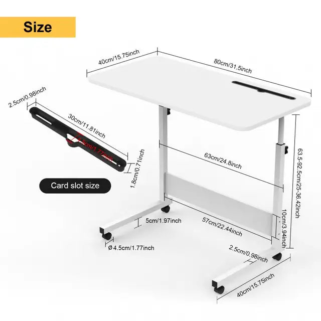 Simple White Study Table for Home Office Computer Desk Student Bedroom Living Room Gaming Furniture HWC 