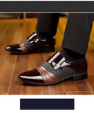 Men's Luxury Lacquer Oxford Wedding Shoes, Pointed Toe Dress Shoes for Men, Classic Business Men's Leather Shoes, Big Size 38-48