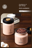 316 Stainless Steel Vacuum Coffee Storage Container Airtight Light-proof Tea Spice Food Storage Jar Kitchen Tool