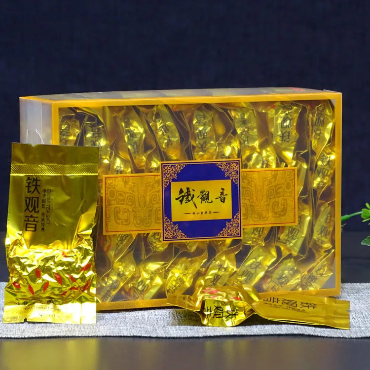 Venda por atacado de chás novos de Fujian: Tieguanyin, Dahongpao, Jinjunmei, chá preto Souchong (em caixas de policarbonato e pacotes pequenos), chá verde e outros chás.