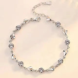 925 Sterling Silver Chain Bracelets for Men Women Braided Rope Male Fashion Jewelry High Quality New 4mm 