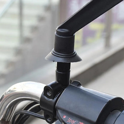 Motorcycle rearview mirror bracket and mounting clip black ABS fit for majority of motorcycle mirror replacements