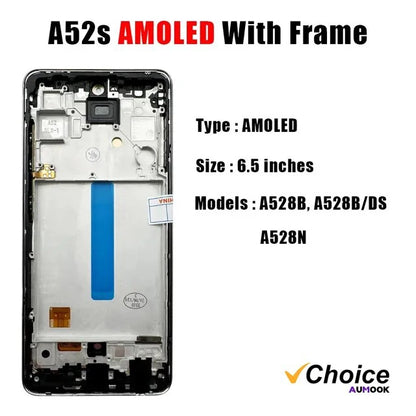 New Super AMOLED For Samsung A52s 5G LCD Touch Screen Digitizer Assembly Display For SAMSUNG A528 LCD Display
