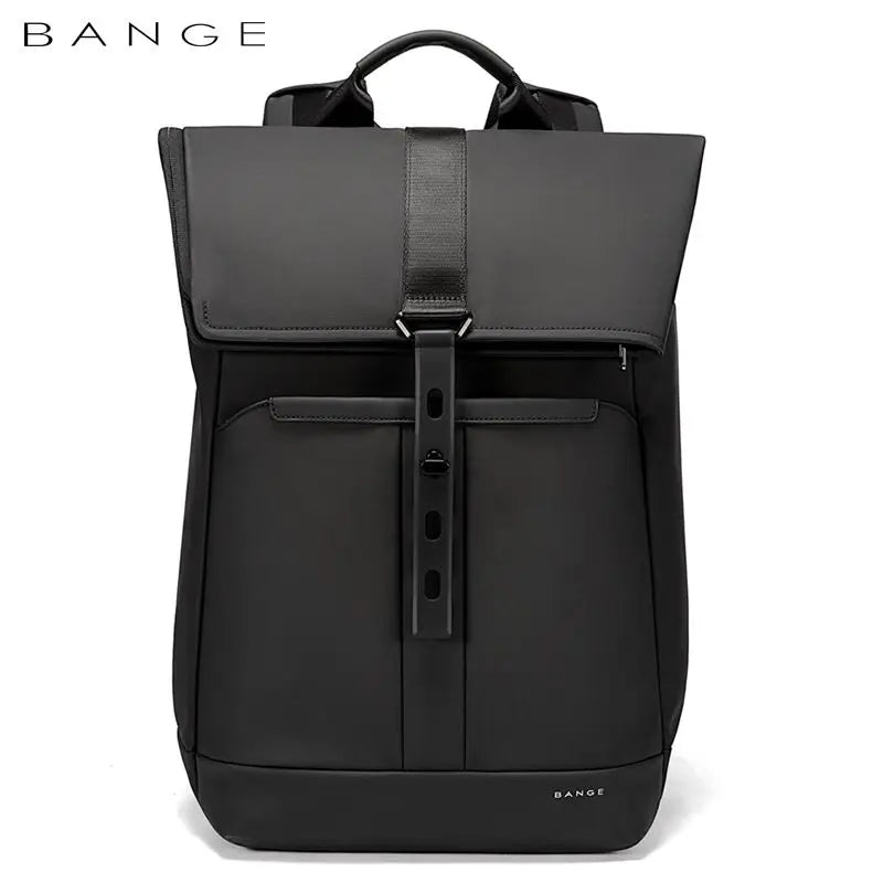 BANGE 15.6-inch laptop Men's business backpack waterproof multi compartment travel bag Black backpack suitable for men and women