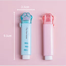 1Pcs Kawaii Push-pull Design Cat Paw Rubber Erasers Student Correction Tool Kids School Office Supplies Gift Creative Stationery
