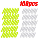 10-100Pcs Motorcycle Helmet Warning Reflective Stickers Night Safety Driving Decorative Strips Sticker Bicycle Moto Car Decals