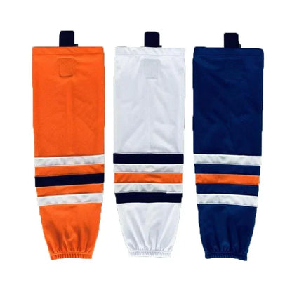 1 Pair Multiple Colors Knit Ice Hockey Socks 100% Polyester Team Training Socks Practice Socks Hockey Equipment Sports Sock