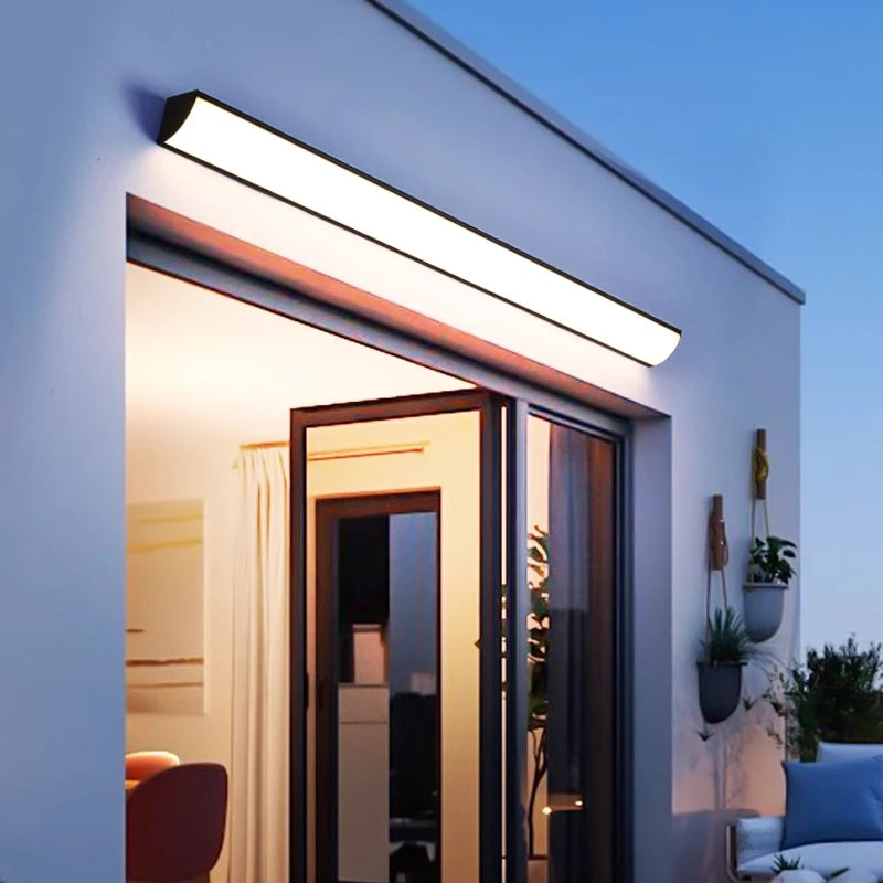 Outdoor wall lamp waterproof and rust proof hallway stairs garden walls balcony doors LED lights modern wall lights