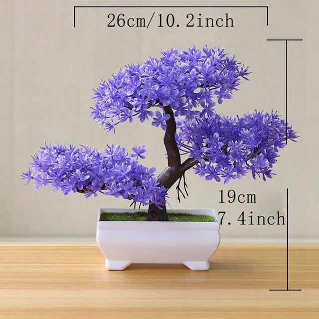 Árvore Bonsai Artificial para Jardim, Plantas de Simulação, Plantas de Pote, Planta Falsa, Enfeites para Casa, Quarto, Quarto, Exterior, Decoração