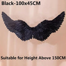 Asas de penas de anjo para mulheres e meninas, decoração de festa, adereços cena layout, decoração de festa de natal