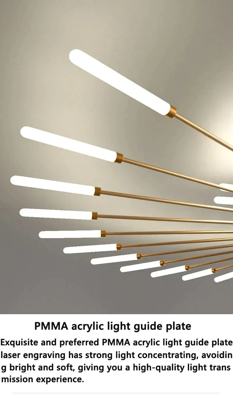 Lámpara de techo LED moderna para sala de estar, comedor, dormitorio, diseño de fuegos artificiales nórdicos, decoración del hogar, iluminación interior
