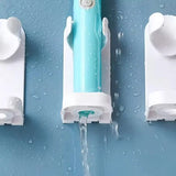 1-4PCS Electric Toothbrush Wall-Mounted Holder Space Saving No Punching Bathroom Accessories Toothbrush Stand Rack Organizer