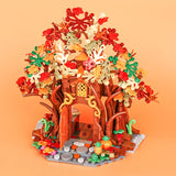 MOC Notice Board Building Blocks Bee Farm Fountain Bonfire Stove Medieval Town Street View Water Wall Bridge Road Sign Brick Toy