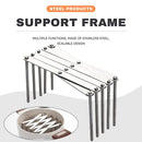 Retractable Storage Rack Space Saving Pot Lid Holder Space-saving Stainless Steel Plate Dishes Rack Heavy Duty For Kitchen Home