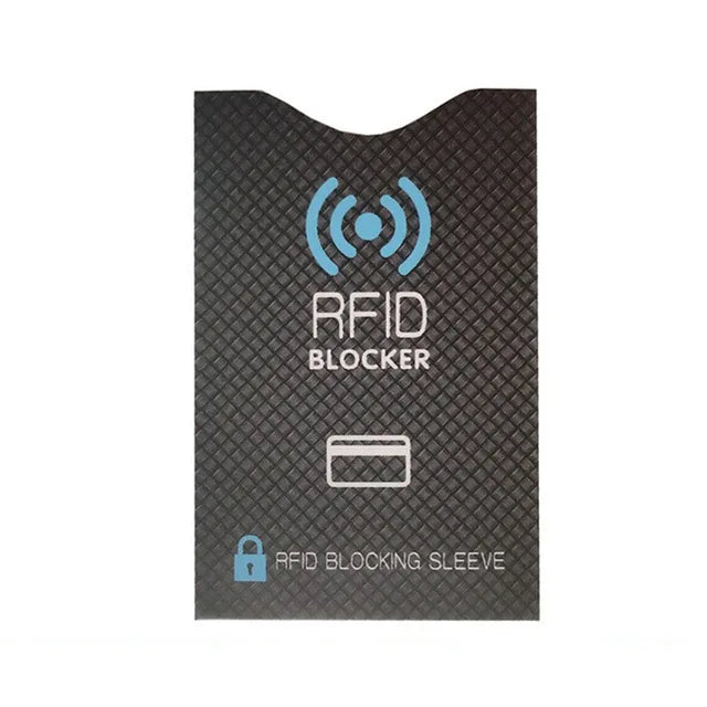 1pc cartões de bloqueio rfid sem contato nfc cartão de crédito de débito protetor de passaporte conjunto bloqueador design anti-roubo inteligente se encaixa perfeitamente