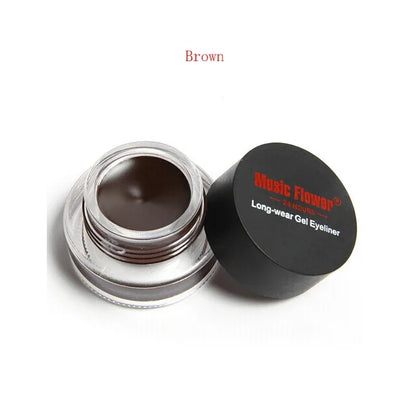 Oferta especial: Delineador de ojos en gel morado, negro, azul y marrón, resistente al agua y a las manchas, kit de maquillaje M1009. 