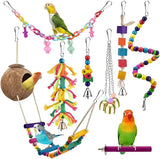 Parrot Toy Set, Bird Supplies, Bird Supplies, Ferrules, Bird Toy Combination Set