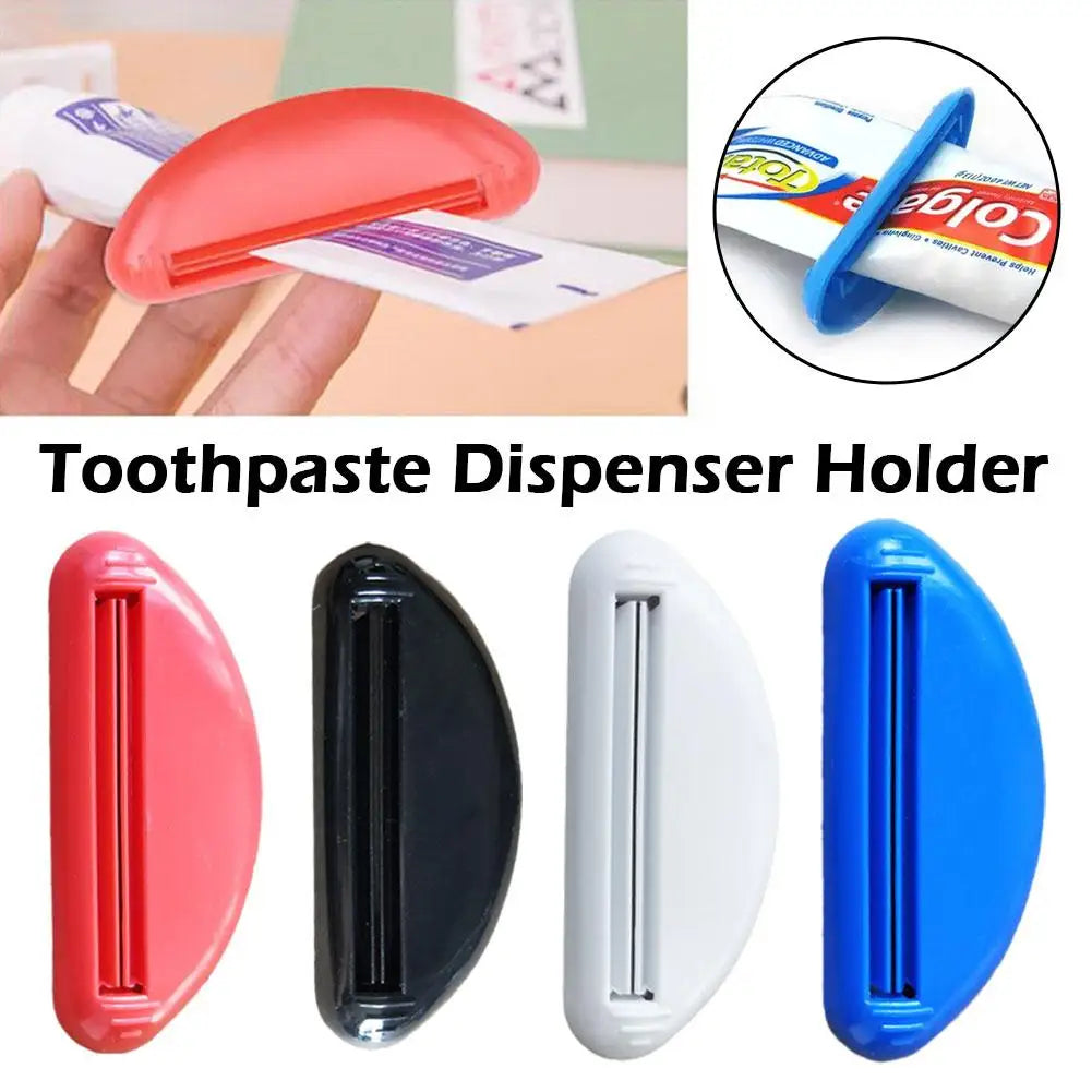 Dispensador manual multifunción de pasta de dientes, exprimidor de tubo de crema, pinza de extrusión para baño, 1 unidad