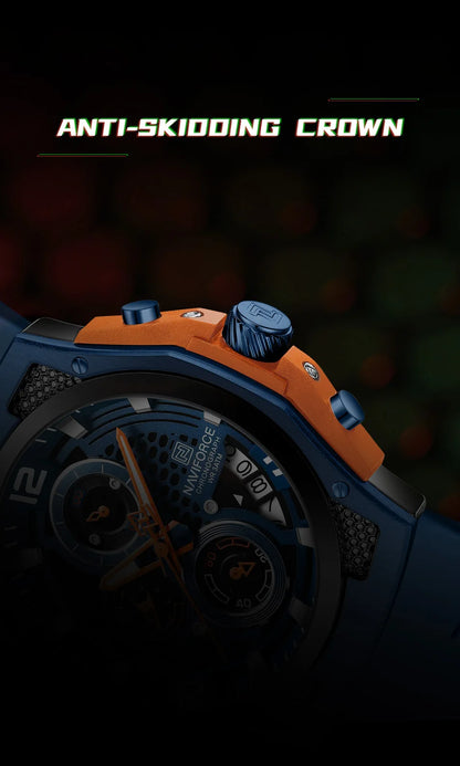 NAVIFORCE High Quality Luxury Original Men Watch Silicone Strap Waterproof Male Quartz Wrist watch Sport Clock Relogio Masculino