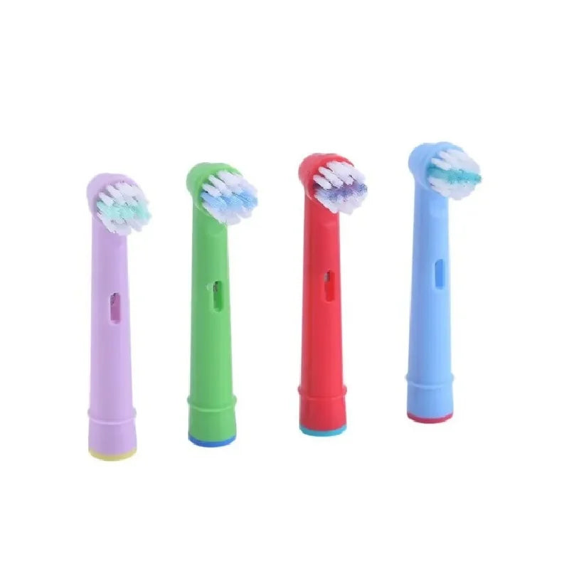 4 Pcs/Pack Kids Replacement Brush Heads For Oral B Children Electric Toothbrush Head Extra-Soft Bristles Brush Refill EB-10A