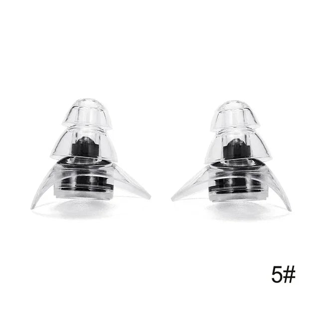 Silicone Ruído Cancelando Tampões, Tampões para Dormir, Estudo, Concerto, Seguro, Redução de Ruído, Proteção Orelha, 1 Par