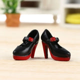 1Pair 1/3 1/6 Doll Shoes Fashion Female Doll Boots Plastic Doll Multistyles Long Knees Boots Fit Foot Length 2cm Dolls Shoes