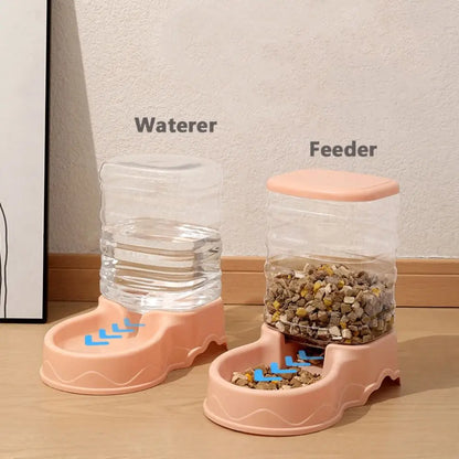 Alimentador automático para mascotas de 3,8 l, de material PP, para gatos y perros, dispensador de comida grande.