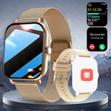 LAXASFIT 2025 New Smart Watch for Men Women Gift Full Touch Screen Sports Fitness Watch Bluetooth Call Digital Smartwatch