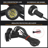 2PCS Eagle Eye LED 23mm 4014 12SMD Car Daytime Running Backup Turn Signal Lights Auto License Plate Lamps