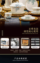 Gold Luxury Home Dinnerware Sets Gift Wedding Guests Party Kitchen Tableware Ceramic Christmas Vaisselle Cuisine Dinner Sets