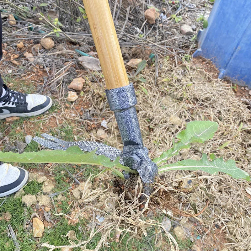 Gardening Tool Iron Weed Puller Tool Claw Weeder Root Remover Outdoor Garden Portable Weed Puller Removable With Foot Pedal