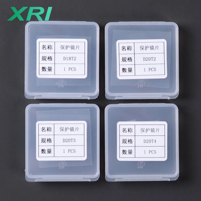 Lente protectora para soldadura láser de fibra, WSX, QiLin, HanWei, Sup, Au3tech, 18x2, 20x2, 20x3, 20x4 mm 